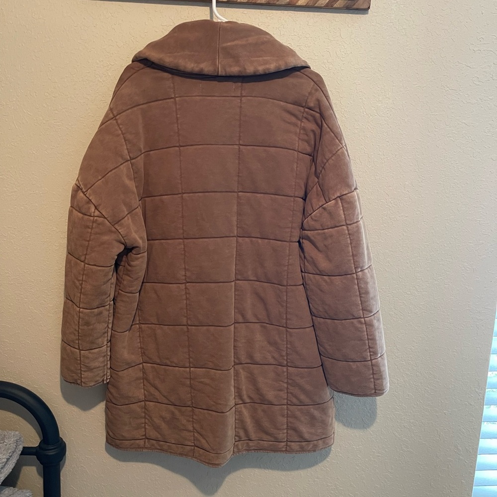 Forever 21 quilted longline jacket